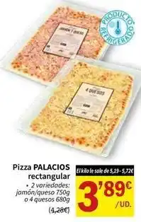 SPAR Palacios - pizza rectangular oferta
