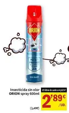 SPAR Orion - insecticida sin olor spray oferta