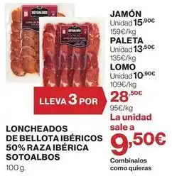 Supercor Sotoalbos - loncheados de bellota ibéricos 50% raza ibérica oferta