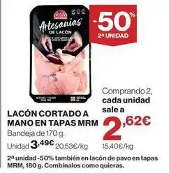 Supercor Mrm - lacon cortado a mano en tapas oferta