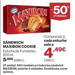 Supercor Lindt - maxibon cookie oferta