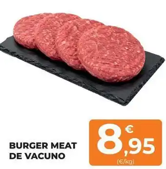 Burger meat de vacuno