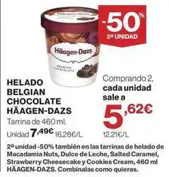 Supercor Häagen-dazs - helado belgian chocolate oferta