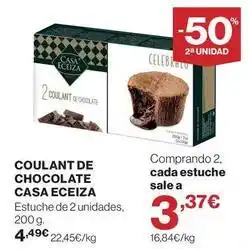Supercor Casa eceiza - coulant de chocolate oferta