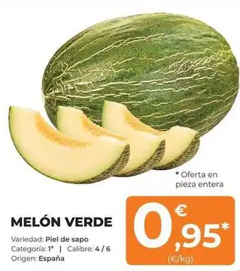 SPAR Gran Canaria Origen - melón verde oferta
