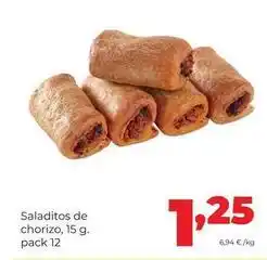 Saladitos de chorizo