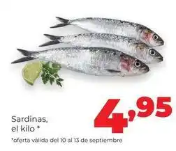 Sardinas, el kilo