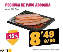 AhorraMas Pechuga de pavo adobada oferta