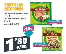 AhorraMas Mexifoods - tortillas de maiz tacos oferta