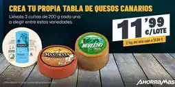 AhorraMas Crea - tu propia tabla de quesos canarios oferta