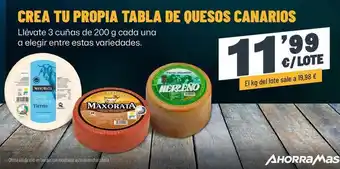 AhorraMas Crea - tu propia tabla de quesos canarios oferta