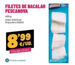 AhorraMas Pescanova - filetes de bacalao oferta