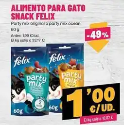 AhorraMas Purina - alimento para gato snack felix oferta