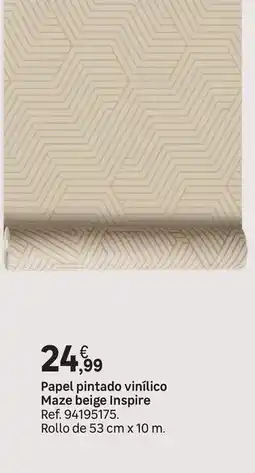 Leroy Merlin Papel pintado vinílico maze boejee inspire oferta