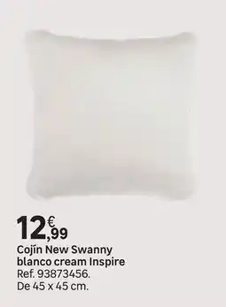 Leroy Merlin Blanco - cojín new swanny cream inspire oferta