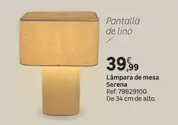 Leroy Merlin Lampara de mesa serena oferta