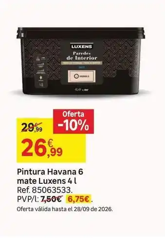 Luxens - pintura havana 6 mate