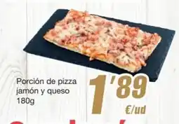 SPAR Fragadis Porcion de pizza jamon y queso oferta