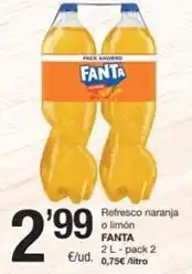SPAR Fragadis Fanta - refresco naranja o limon oferta