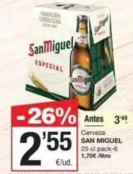 SPAR Fragadis San miguel - cerveza oferta