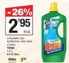 SPAR Fragadis Tenn - limpiador con bioalcohol, aloe vera o bano oferta