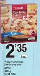 SPAR Fragadis Spar - pizza congelada jamon y queso oferta