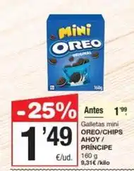 SPAR Fragadis Príncipe - galletas mini oreo/chips ahoy oferta