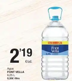 SPAR Fragadis Font vella - agua oferta