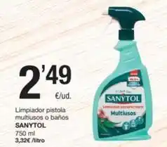 SPAR Fragadis Sanytol - limpiador pistola multiusos o banos oferta