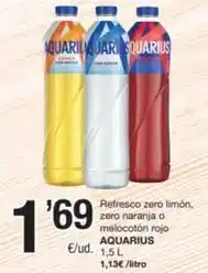 SPAR Fragadis Aquarius - refresco zero limón, zero naranja o melocotón rojo oferta