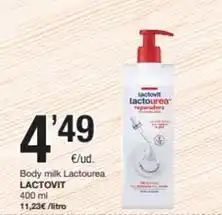 SPAR Fragadis Lactovit - body milk lactourea oferta