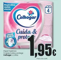 Unide Market Colhogar - papel higiénico 3 capas cuida y protege oferta