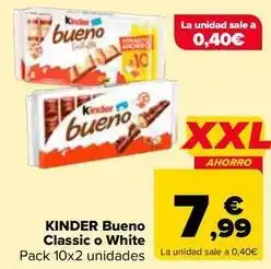 Carrefour Ferrero - kinder bueno classic o white oferta