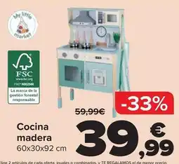Carrefour Cocina madera oferta