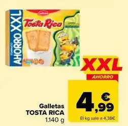 Carrefour Tosta rica - galletas oferta