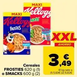 Carrefour Kellogg's - cereales frosties o smacks oferta