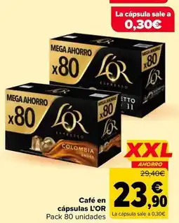 Carrefour L’or - café en cápsulas oferta