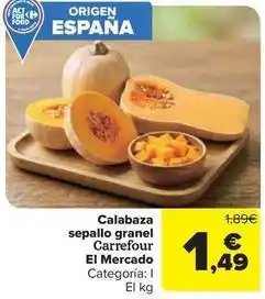 Carrefour Market Carrefour - calabaza sepallo granel el mercado oferta
