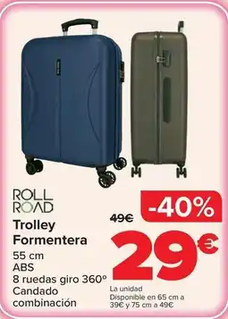 Carrefour Roll road - trolley formentera oferta