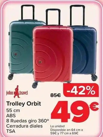 Carrefour John travel - trolley orbit oferta