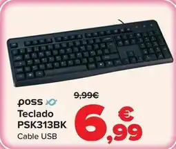 Carrefour Poss - teclado psk313bk oferta