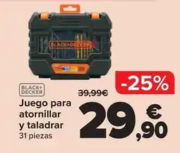 Carrefour Black & decker - juego para atornillar y taladrar oferta