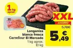 Carrefour Market Carrefour - longaniza blanca fresca el mercado oferta
