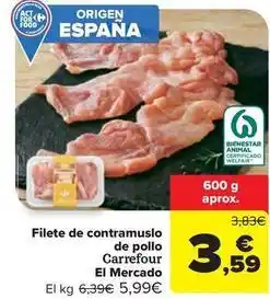 Carrefour Market Carrefour - filete de contramuslo de pollo el mercado oferta