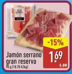 ALDI Jamon serrano gran reserva oferta