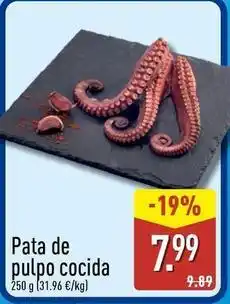 ALDI Pata de pulpo cocida oferta
