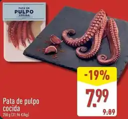 ALDI Pata de pulpo cocida oferta