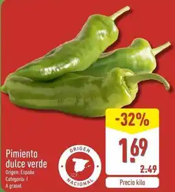 ALDI Pimiento dulce verde oferta
