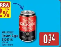 ALDI Karlsquell - cerveza lager especial oferta