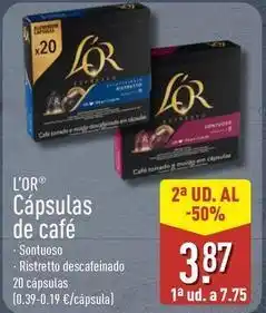 ALDI L'or - capsulas de cafe oferta